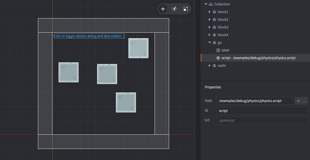 physics debug