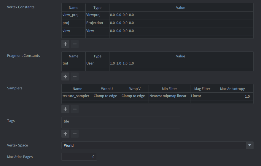 Vertex attribute: rest