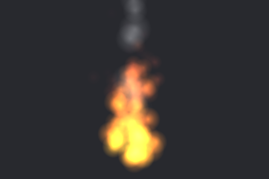 Particle effect example - fire and smoke preview image