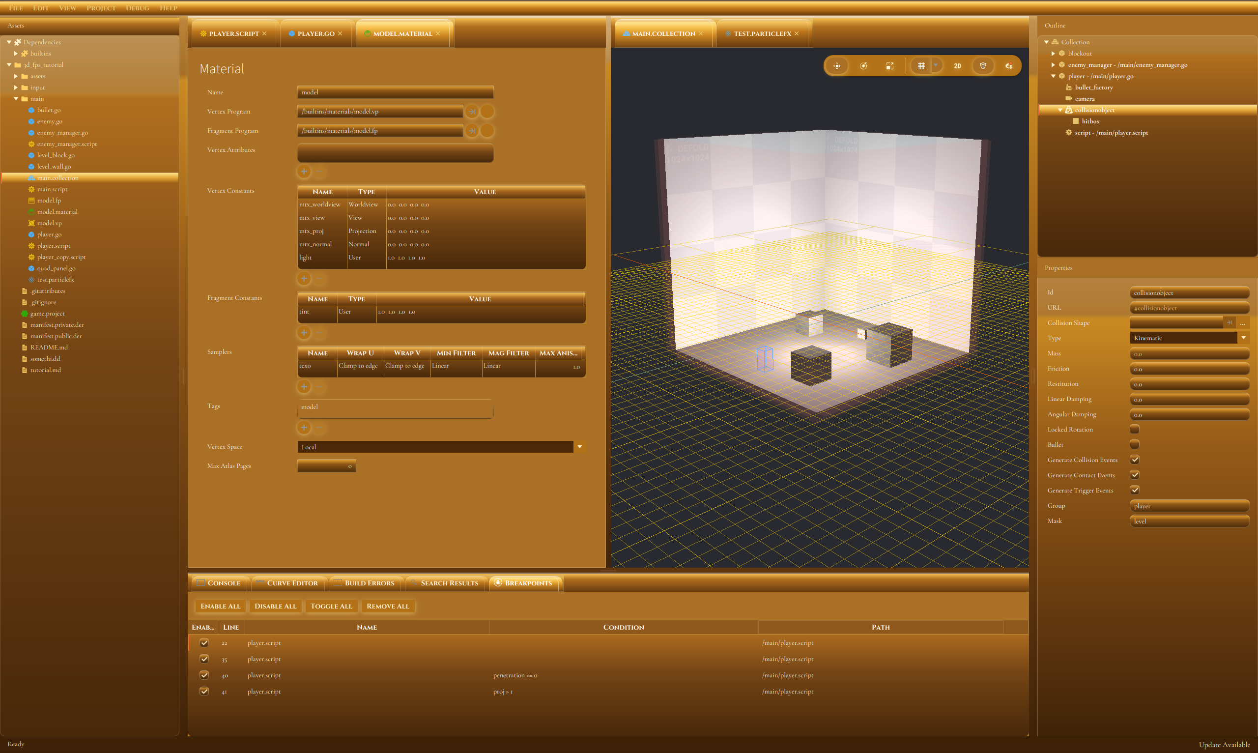 Defold Pro plus one FPS concept art