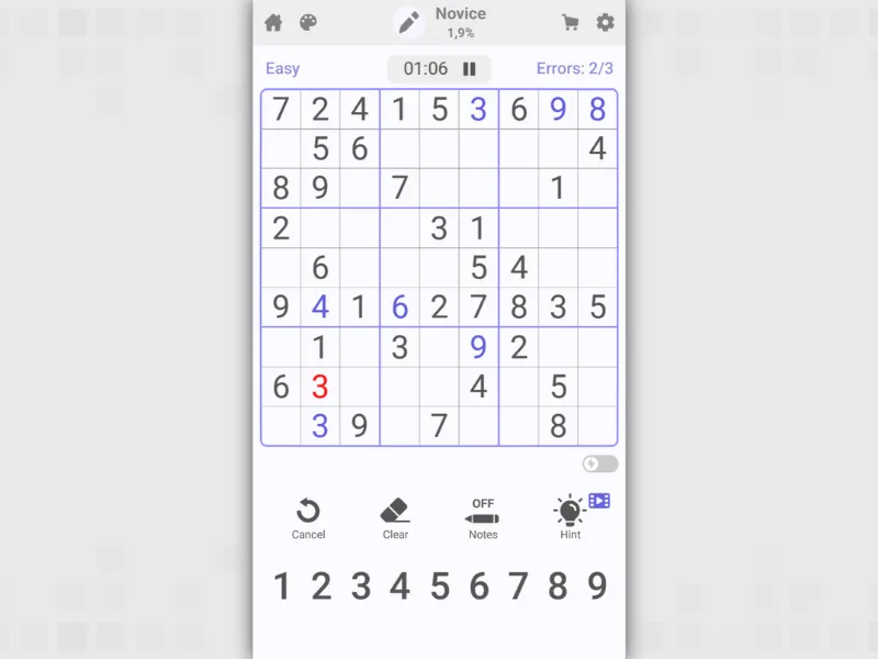 Sudoku Master screenshot