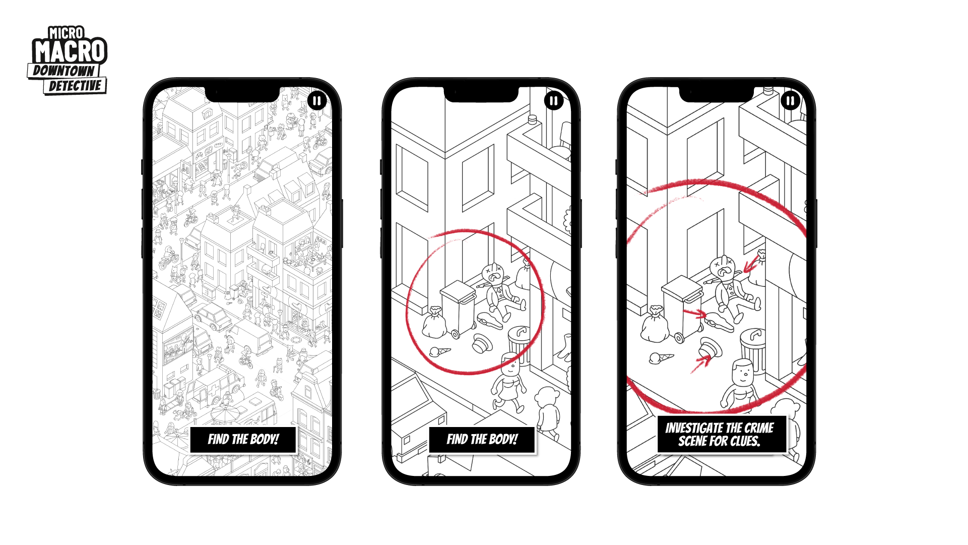 Search Warrants and Superzoom in MicroMacro: Downtown Detective