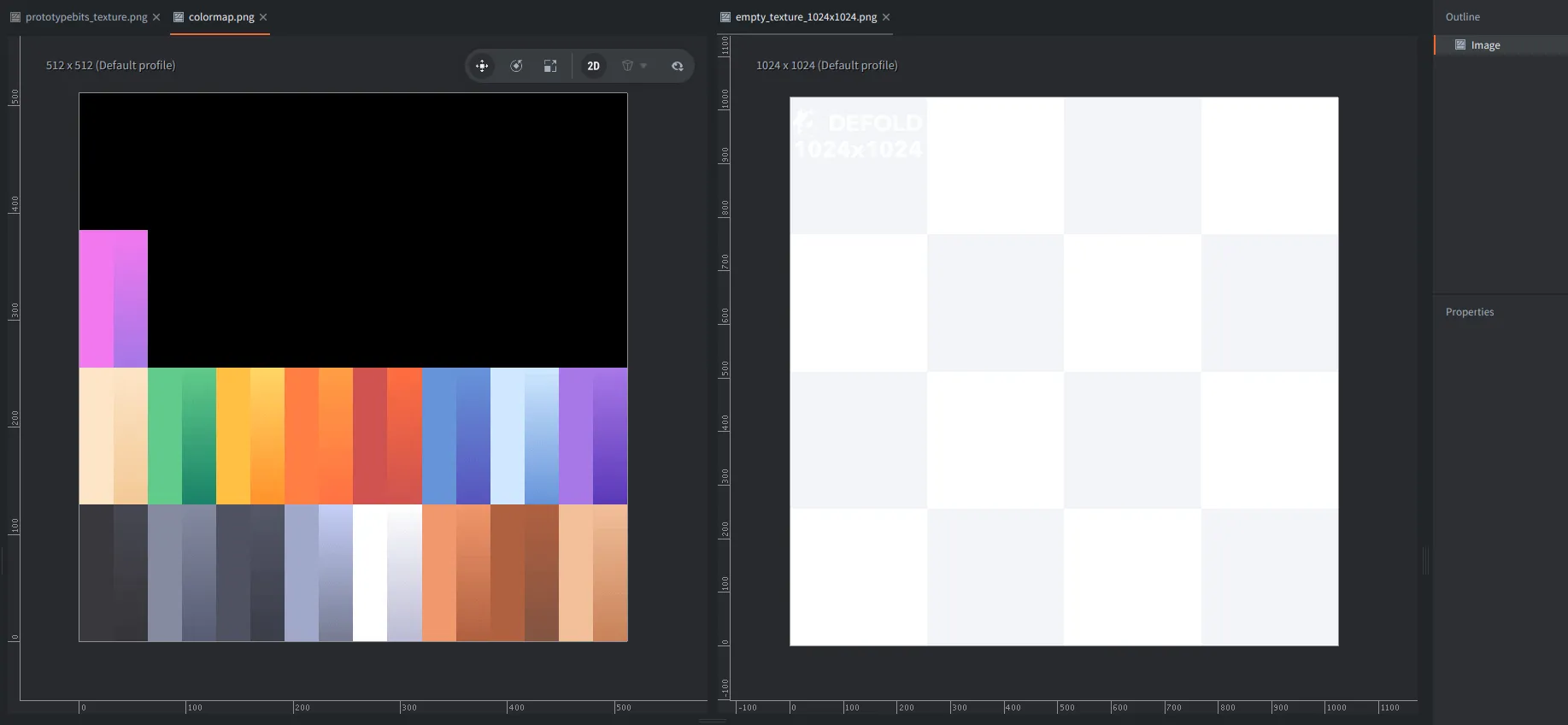 Open images directly inside Defold