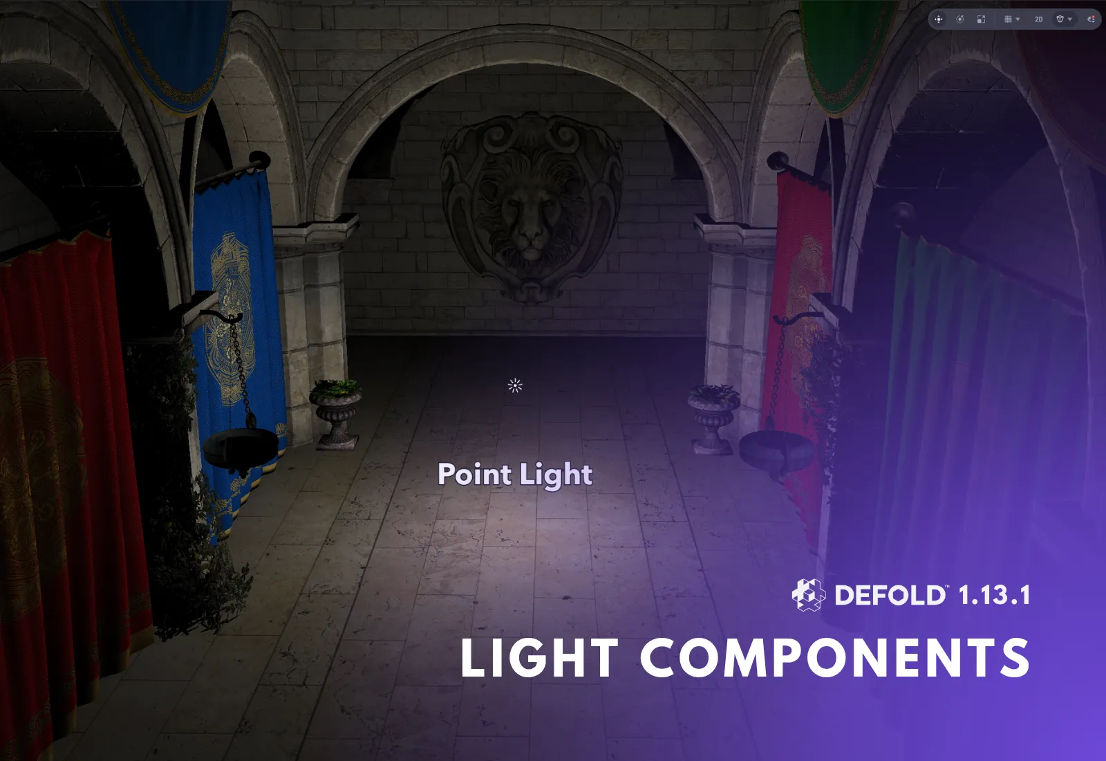 Light components introduced in Defold 1.13.1