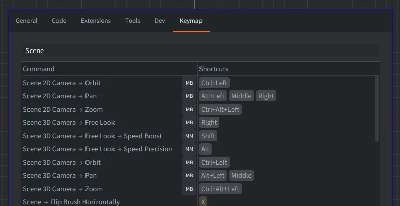 Custom mouse bindings for Scene View controls