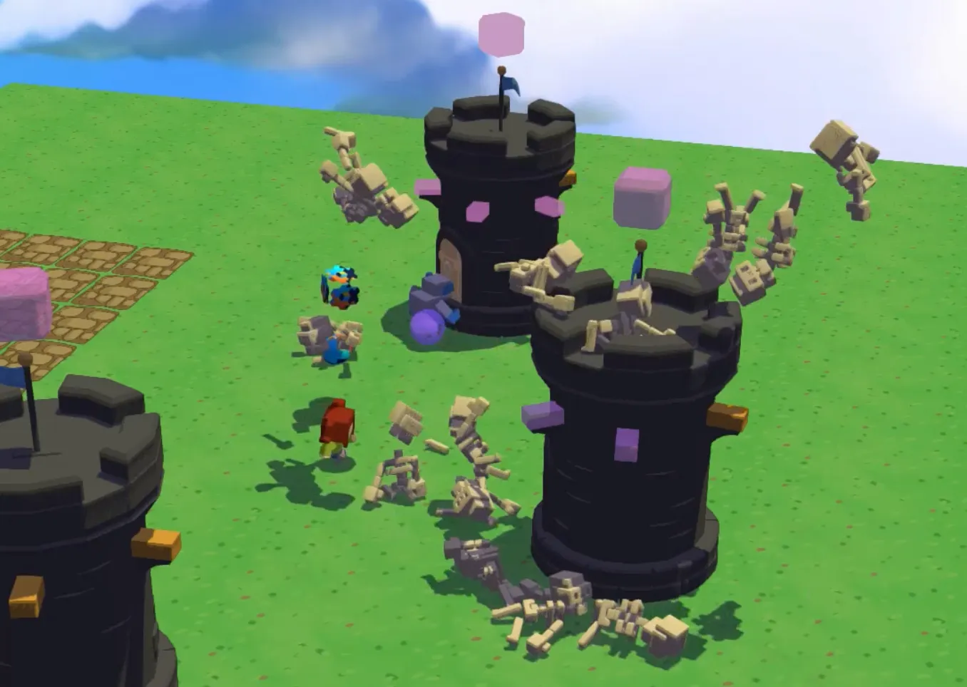 Bullet3D experiments in a Defold