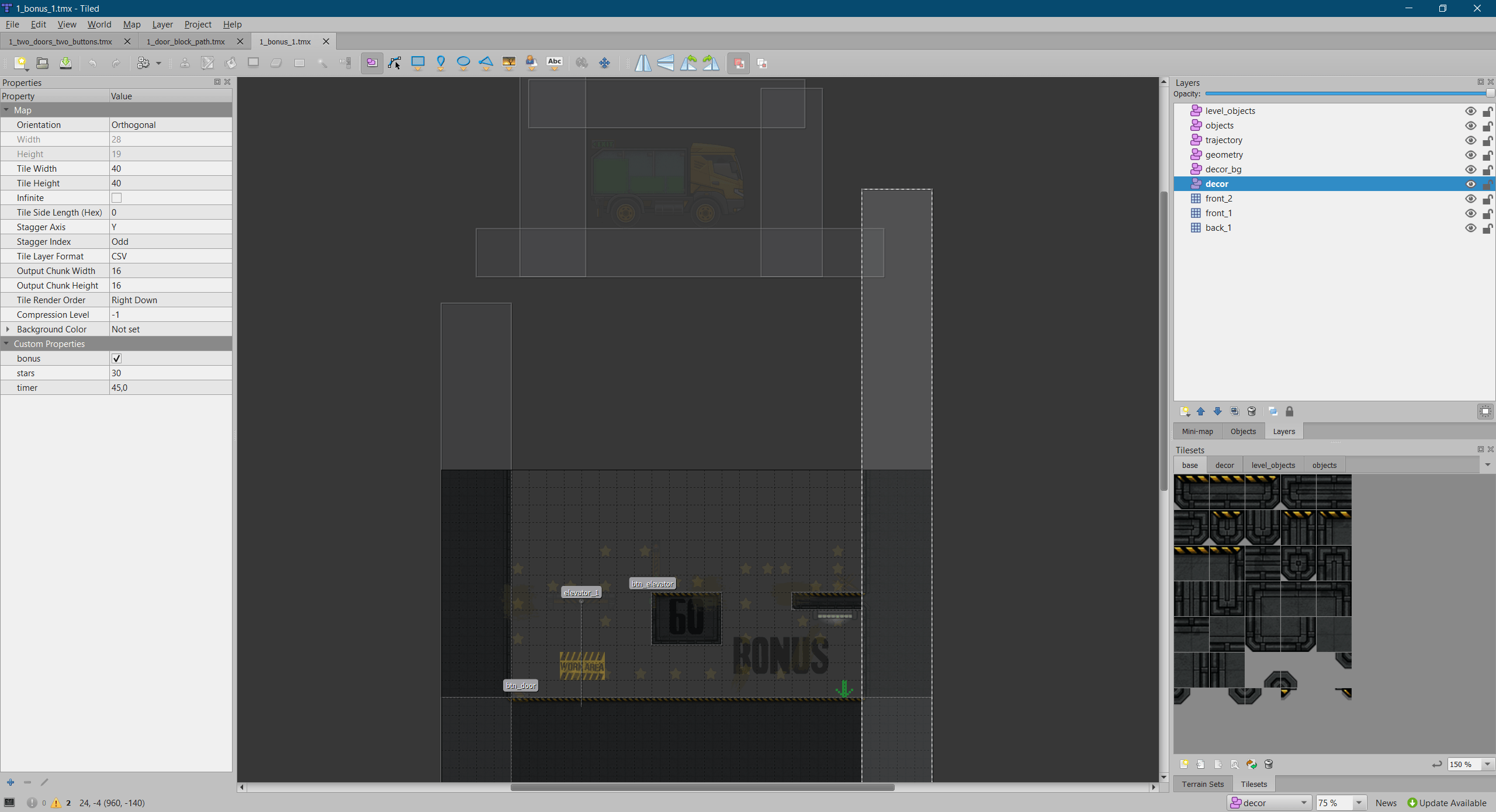 Tiled  Flexible level editor