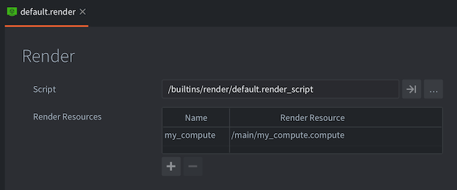 Compute render file