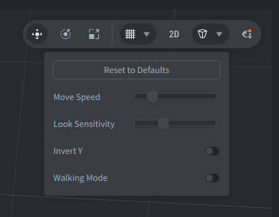 Perspective Camera Settings
