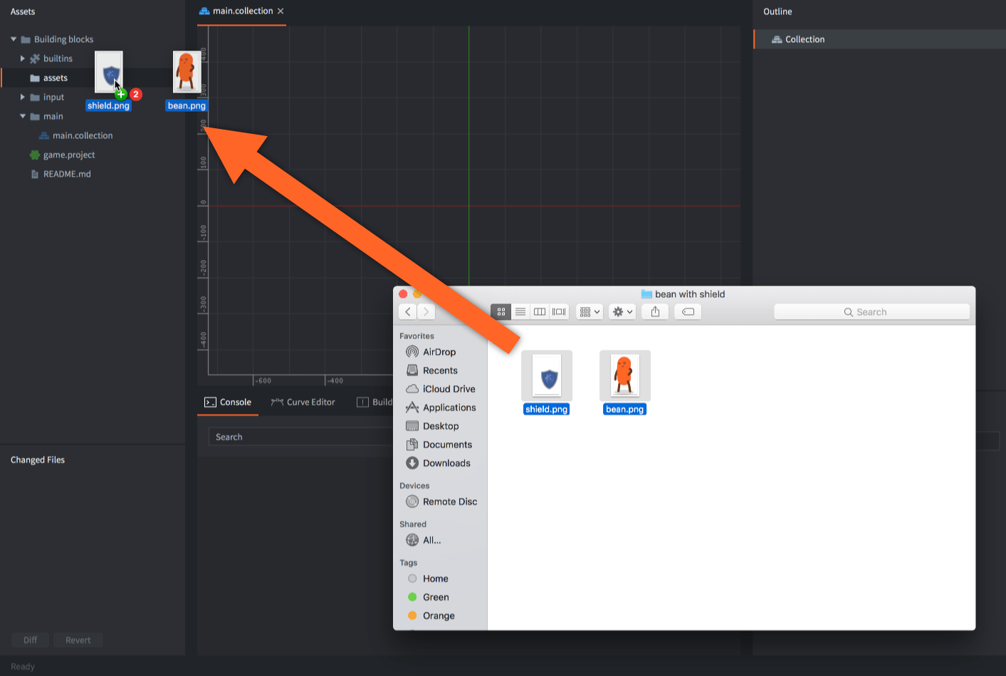 Defold project settings