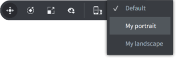 Layouts toolbar