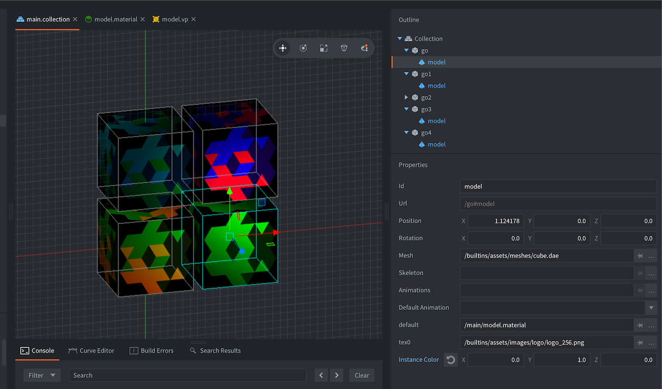 Instancing setup