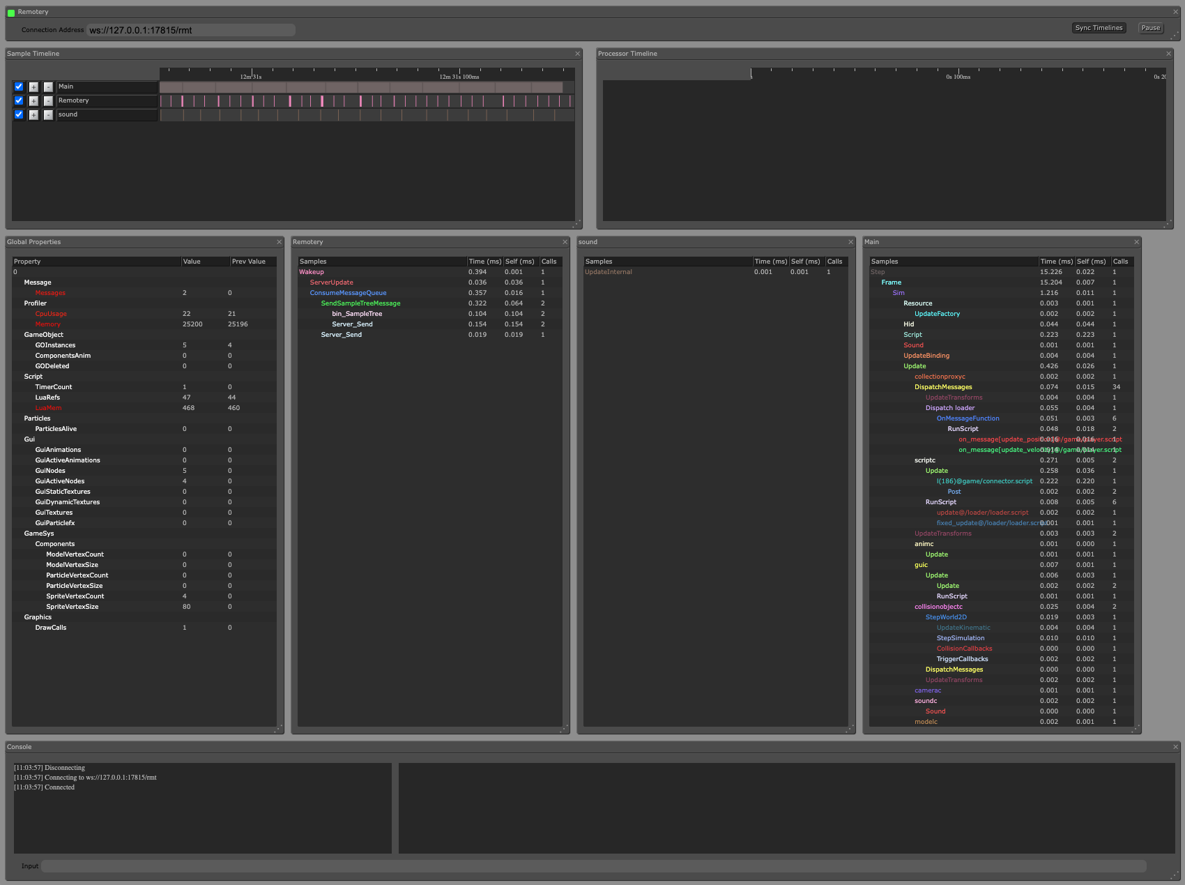 Web profiler