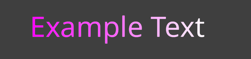 Text with a horizontal gradient
