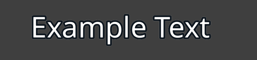 Outlined text