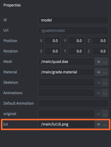 quad model lut